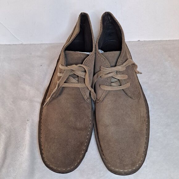 John Varvatos U.S.A. Corduroy Chukka Boots Mens 11.5M Tan Desert - Picture 8 of 13